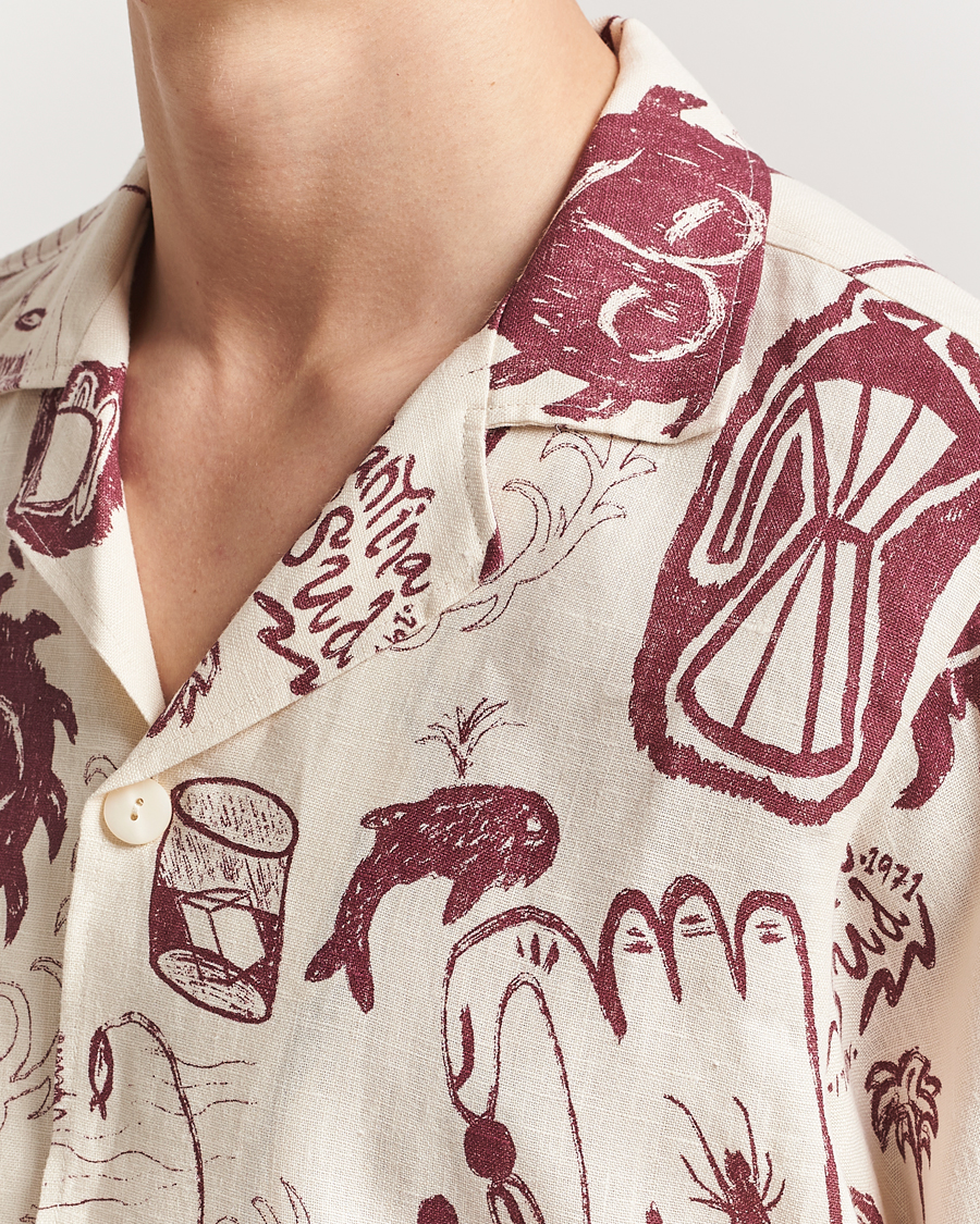 Heren | Overhemden | OAS | Cuba Linen Shirt Cantina