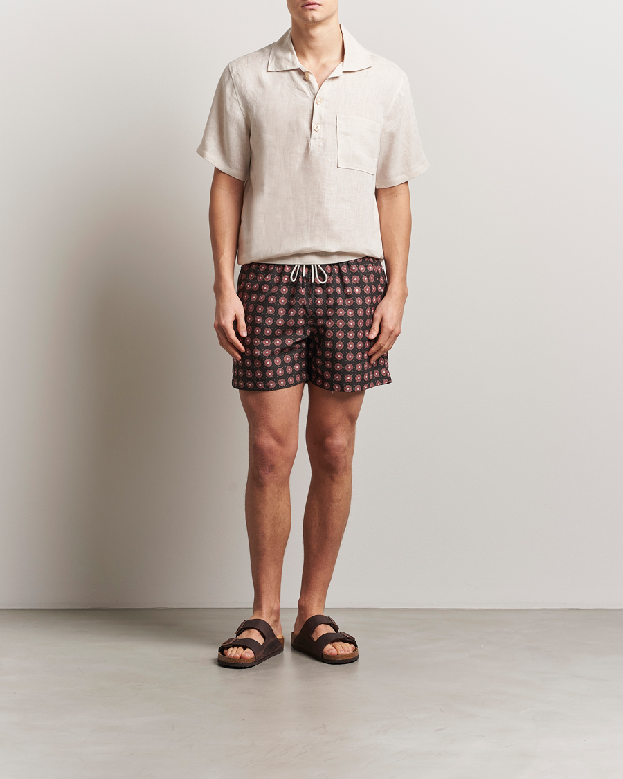 Heren | Overhemden | OAS | Cuba Linen Shirt Beige