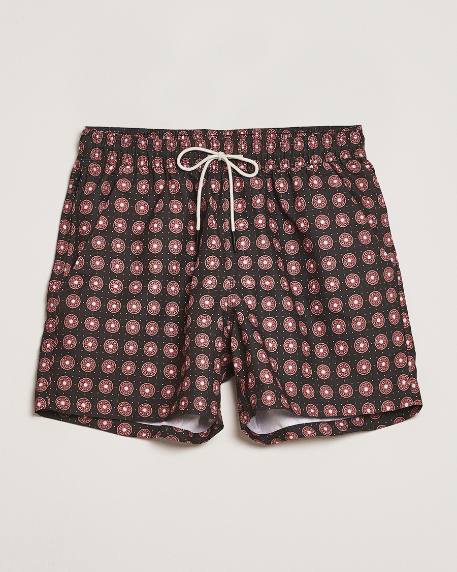 Heren | Zwembroek | OAS | Printed Swimshorts Coffe Lumo
