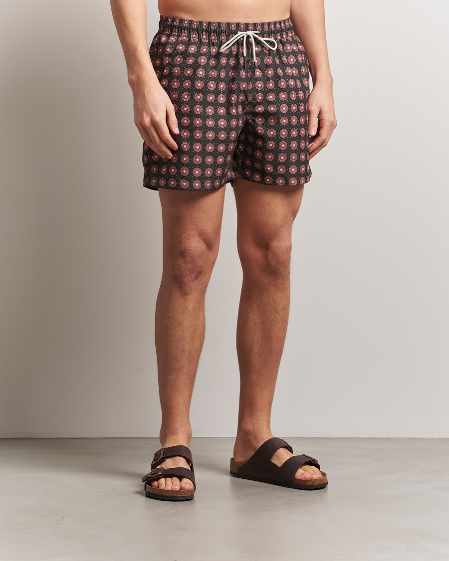 Heren | Zwembroek | OAS | Printed Swimshorts Coffe Lumo