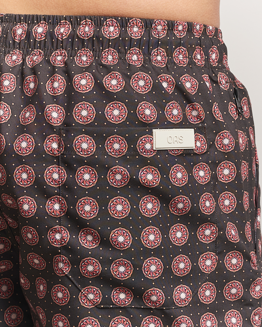 Heren | Zwembroek | OAS | Printed Swimshorts Coffe Lumo