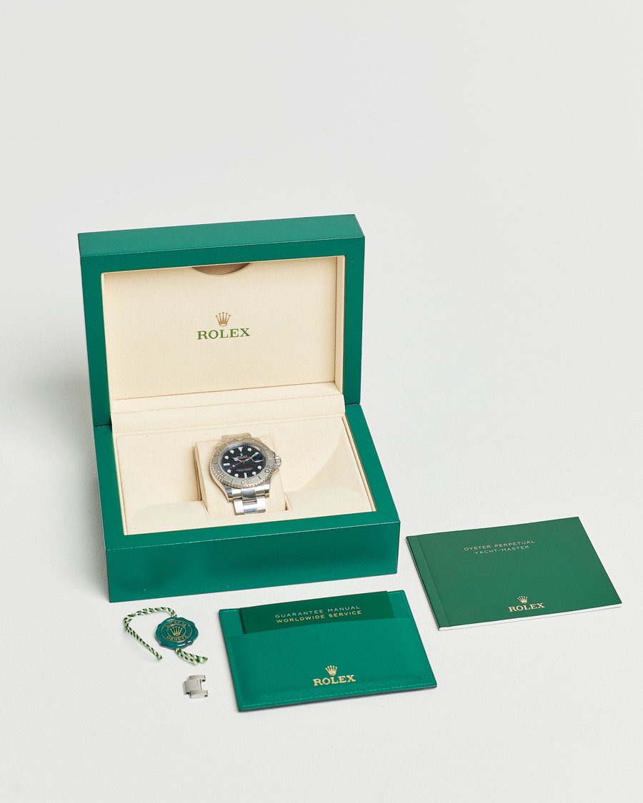 Heren | Rolex Pre-Owned Yacht Master Oyster Perpetual Steel Platinum | Rolex Pre-Owned | Yacht Master Oyster Perpetual Steel Platinum