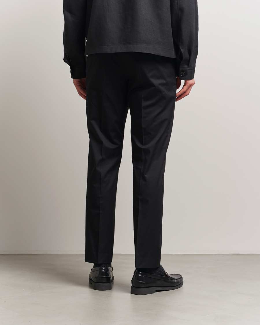 Heren | Broeken | Tiger of Sweden | Tannen Cotton Drawstring Trousers Black