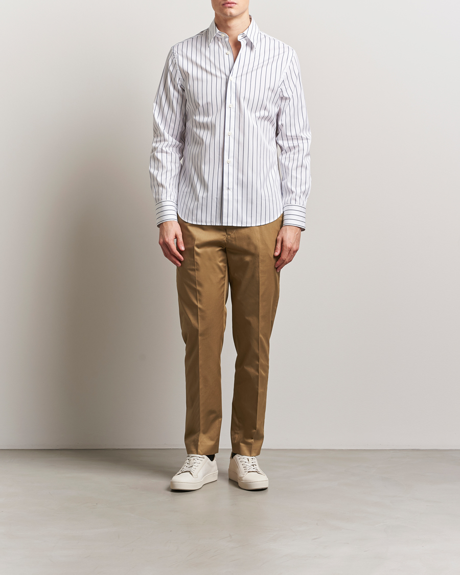 Heren | Broeken | Tiger of Sweden | Tannen Cotton Drawstring Trousers Beige