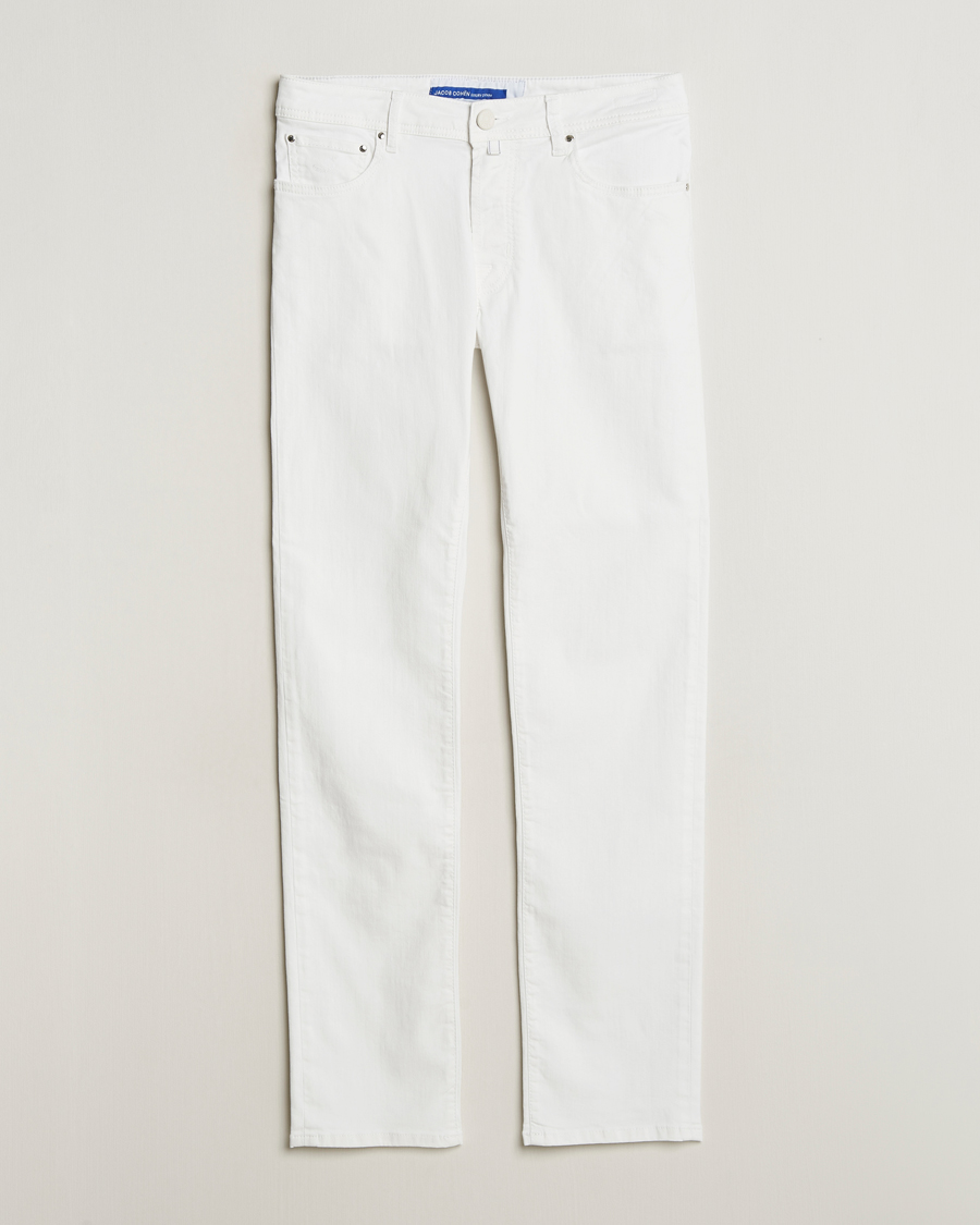 Heren | Broeken | Jacob Cohën | Bard Slim Fit 5-Pocket Pants White