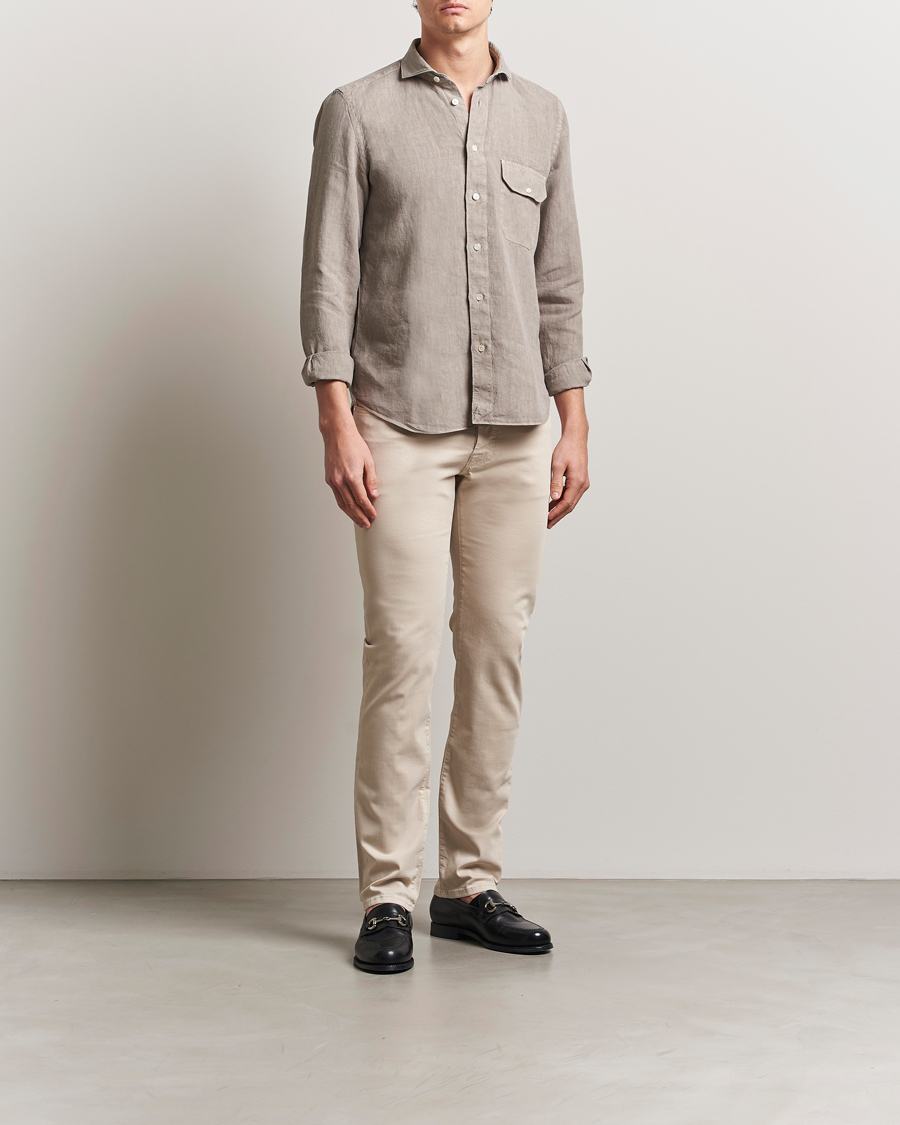 Heren | Broeken | Jacob Cohën | Bard Slim Fit 5-Pocket Pants Almond