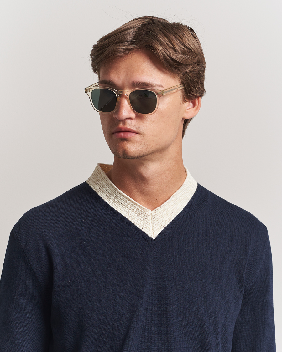 Heren | Zonnebrillen | Garrett Leight | Ace II 49 Sunglasses Pure Glass