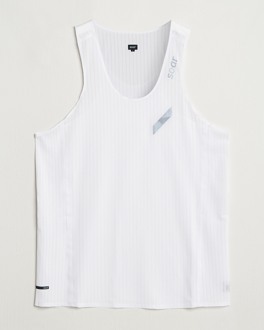 Heren | T-Shirts | SOAR Running | Race Vest White