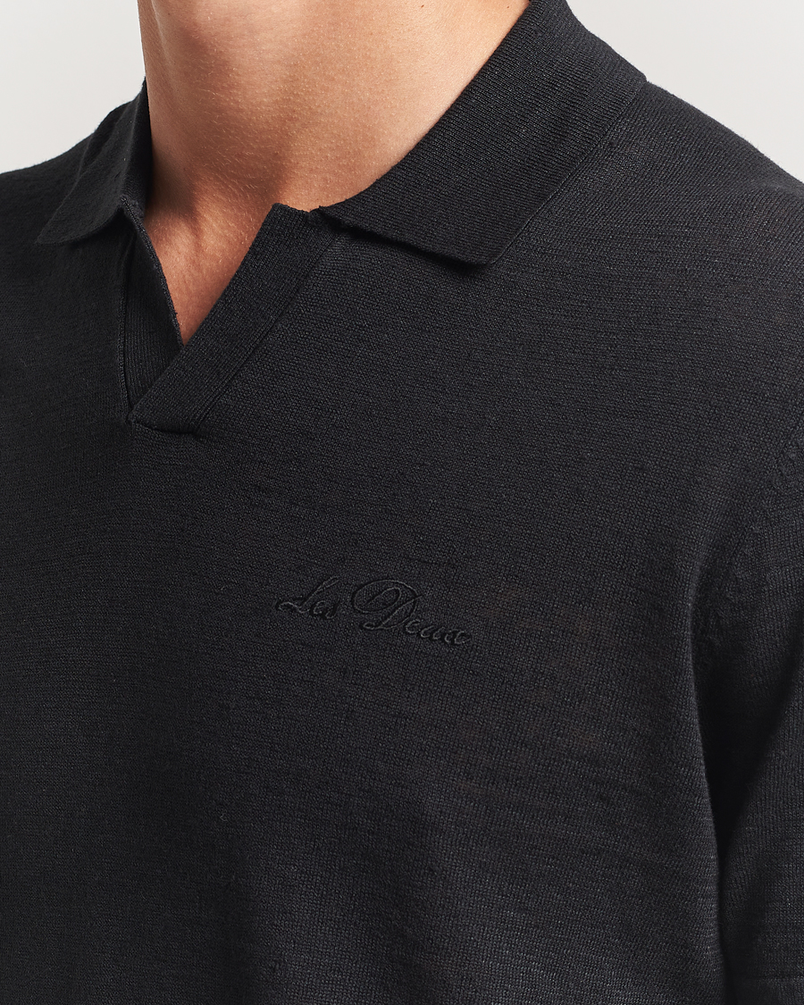 Heren | Polo's | LES DEUX | Emmanuel Knit Polo Black