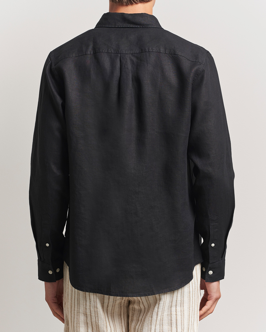 Heren | Overhemden | LES DEUX | Konrad Linen Shirt Black