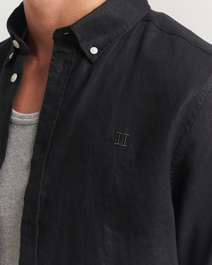 Heren | Overhemden | LES DEUX | Konrad Linen Shirt Black