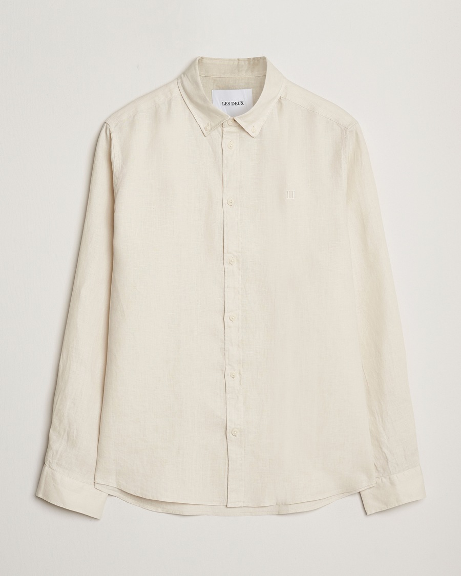 Heren | Overhemden | LES DEUX | Konrad Linen Shirt Ivory