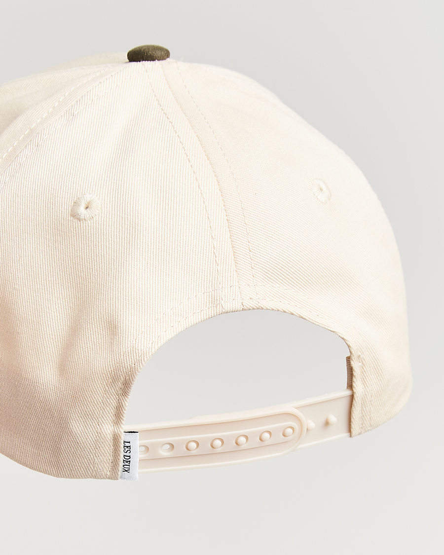 Heren | Hoeden en petten | LES DEUX | Brad Contrast Suede Baseball Cap Ivory