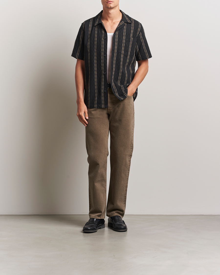 Heren | Overhemden | LES DEUX | Lucas Check Dobby Shirt Black