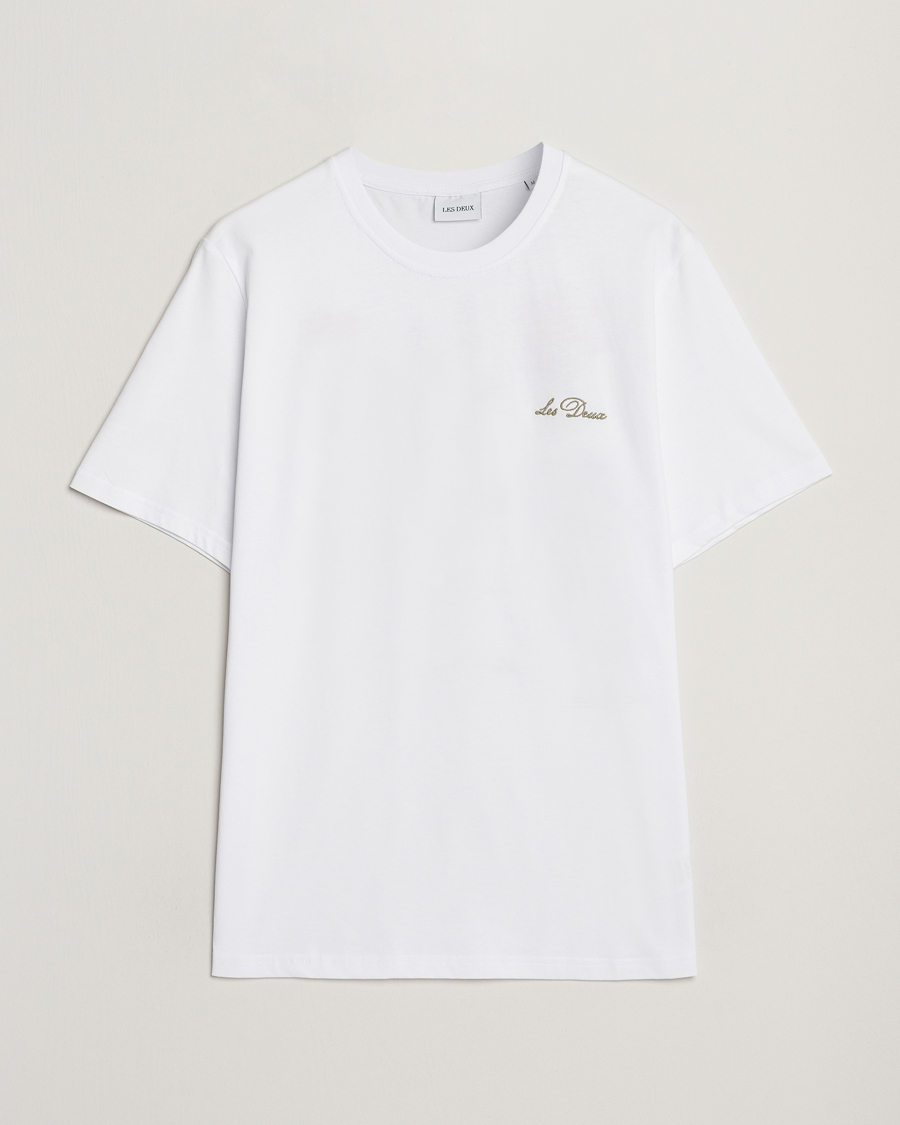 Heren | T-shirts | LES DEUX | Wild Flower T-Shirt White