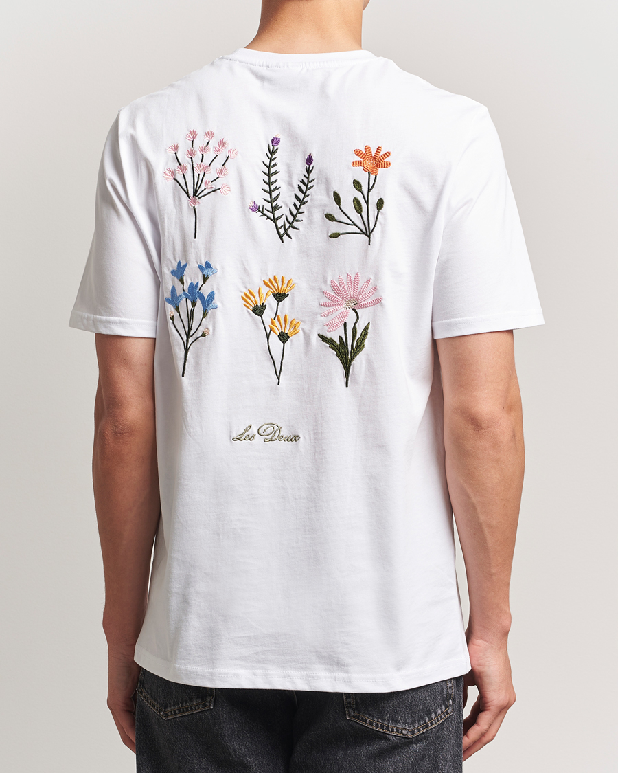 Heren | T-shirts | LES DEUX | Wild Flower T-Shirt White