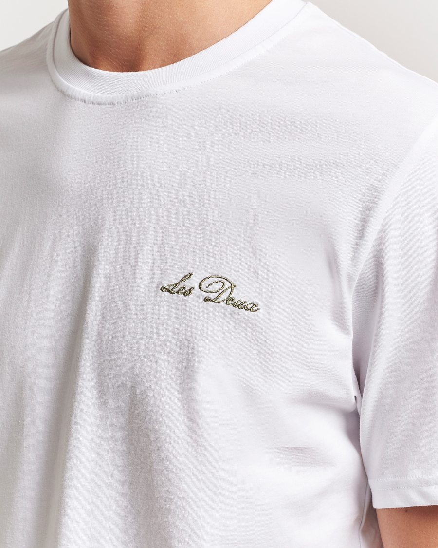 Heren | T-shirts | LES DEUX | Wild Flower T-Shirt White