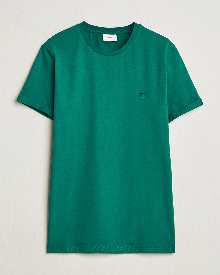 Heren | T-shirts | LES DEUX | Norregaard Contrast T-Shirt Evergreen