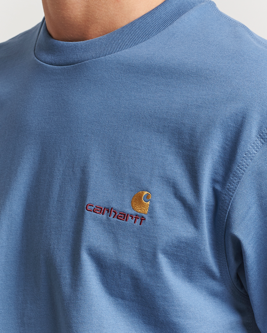 Heren | T-shirts | Carhartt WIP | American Script Short Sleeve T-Shirt Sorrent