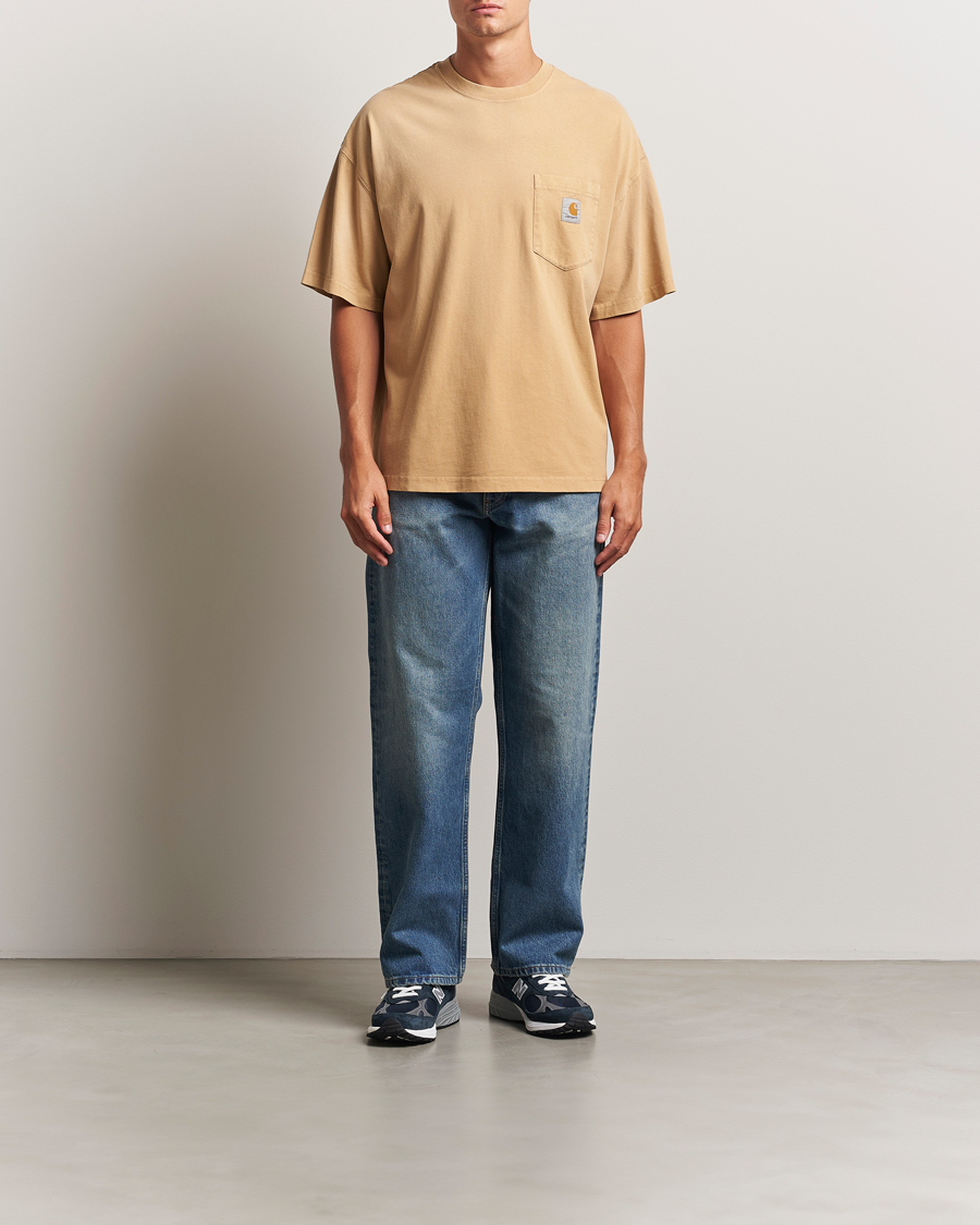 Heren | T-shirts | Carhartt WIP | Hudson Pocket T-Shirt Dusty Brown