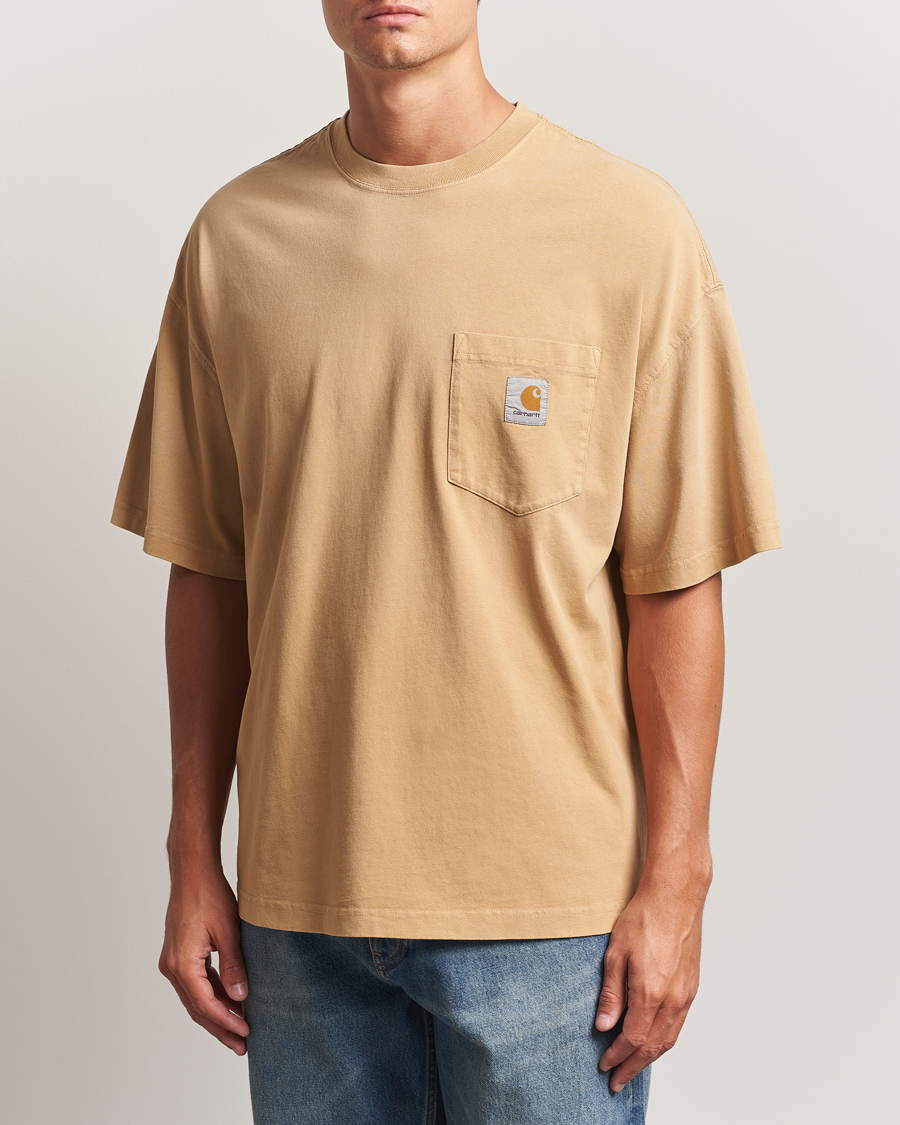 Heren | T-shirts | Carhartt WIP | Hudson Pocket T-Shirt Dusty Brown