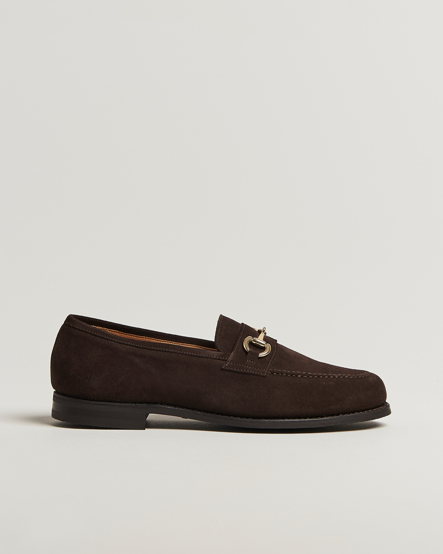 Heren | Instappers | Myrqvist | Karlberg Loafer Dark Brown Suede