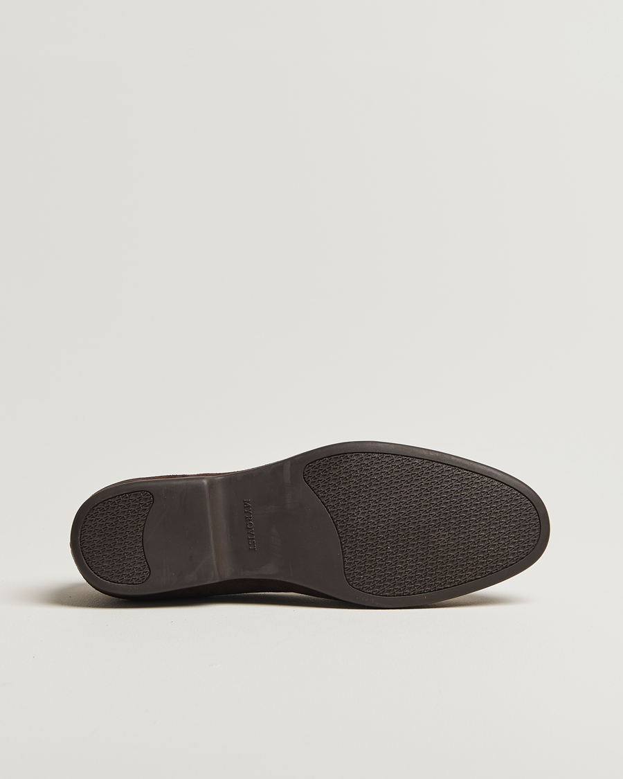 Heren | Instappers | Myrqvist | Ängby Walker Loafer Dark Brown Suede