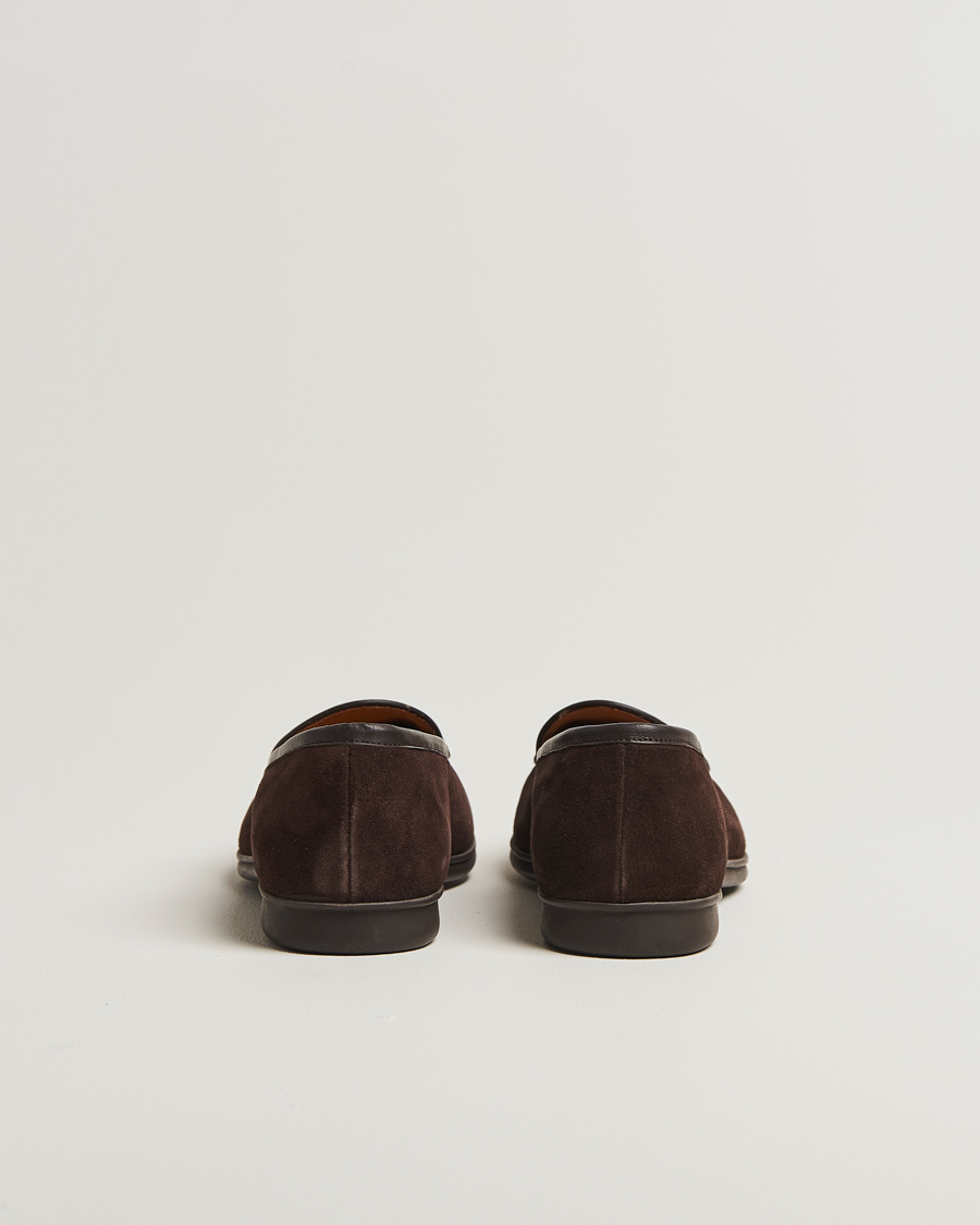 Heren | Instappers | Myrqvist | Ängby Walker Loafer Dark Brown Suede