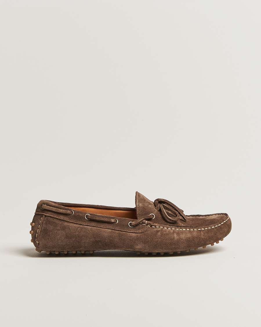 Heren | Mocassins | Myrqvist | Tofta Car Shoe Taupe Suede