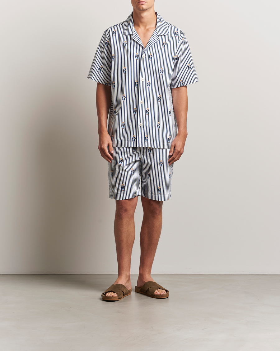 Heren | Pyjama's en gewaden | Polo Ralph Lauren | Cotton Short Sleeve Pyjama Set Stripe/Bear