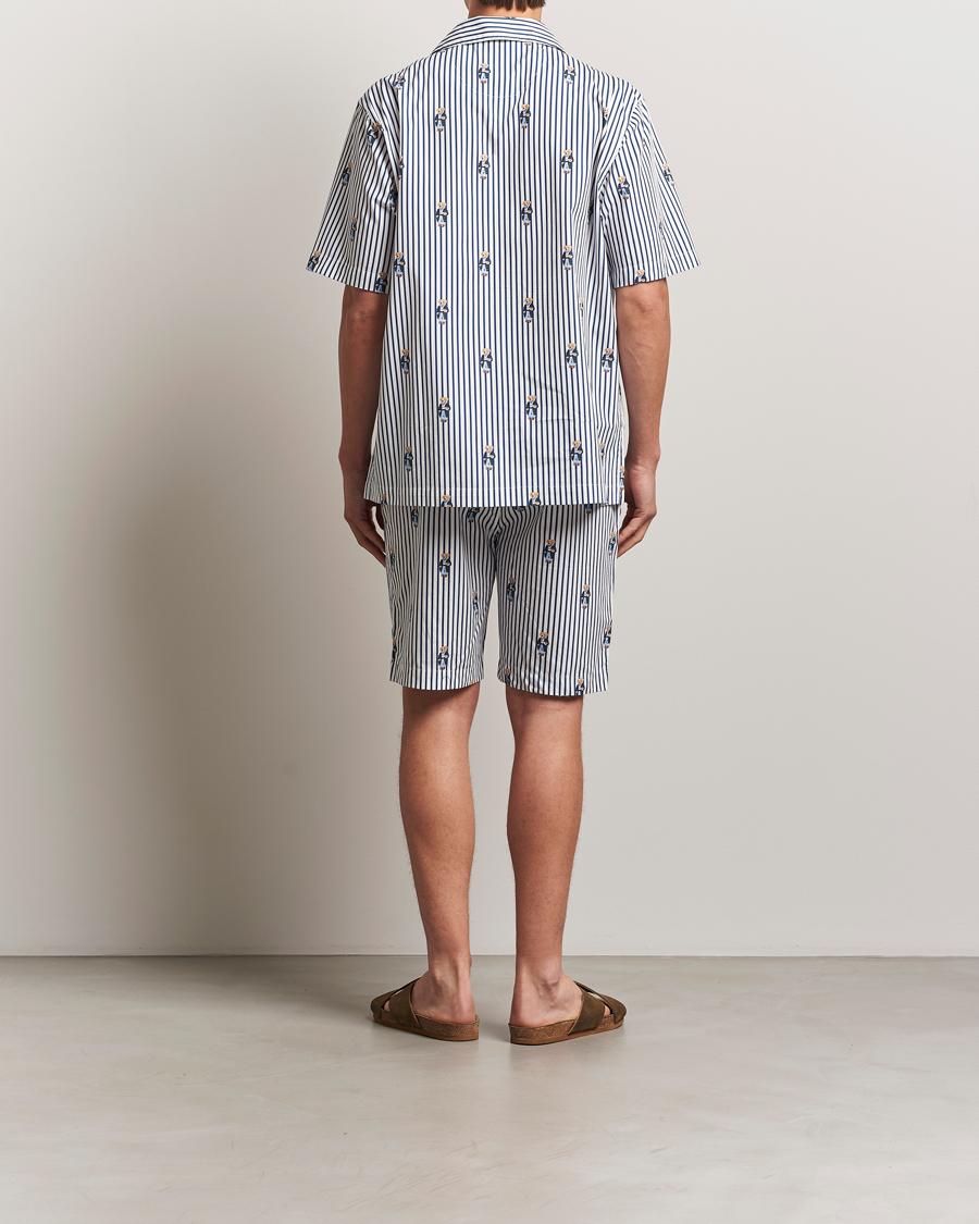 Heren | Pyjama's en gewaden | Polo Ralph Lauren | Cotton Short Sleeve Pyjama Set Stripe/Bear