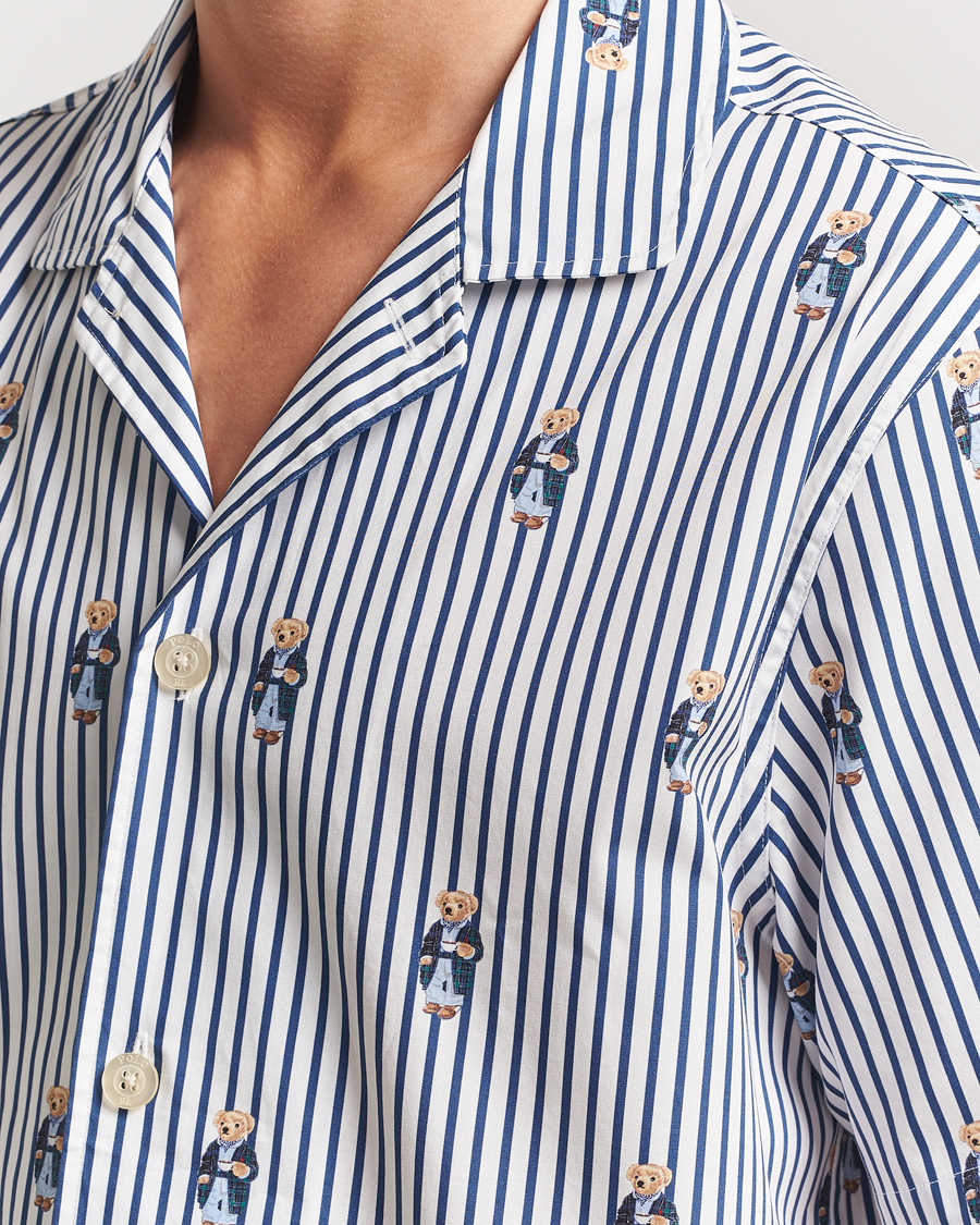 Heren | Pyjama's en gewaden | Polo Ralph Lauren | Cotton Short Sleeve Pyjama Set Stripe/Bear