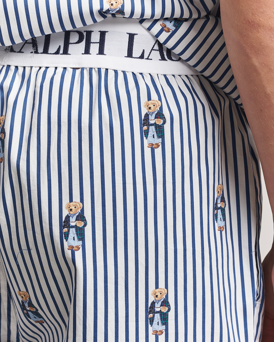 Heren | Pyjama's en gewaden | Polo Ralph Lauren | Cotton Short Sleeve Pyjama Set Stripe/Bear