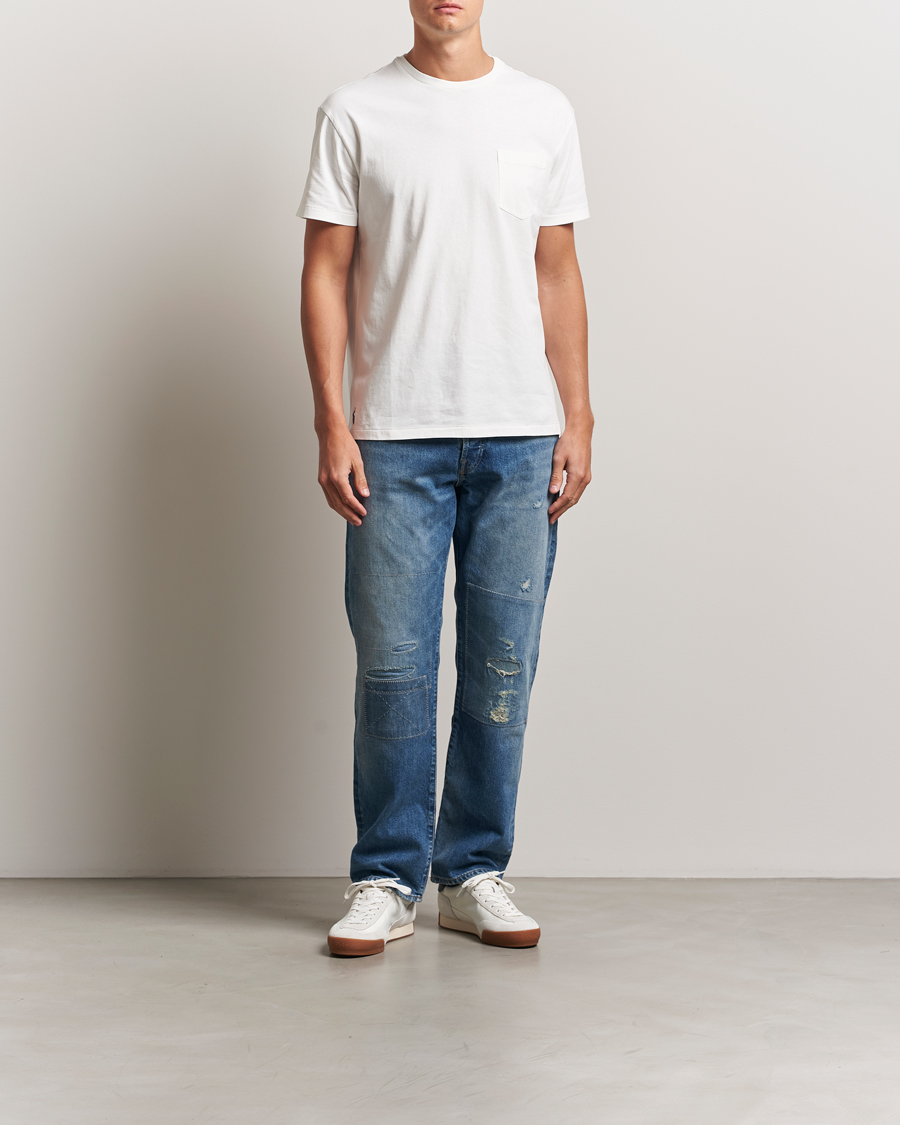 Heren | T-shirts | Polo Ralph Lauren | Washed Classic Fit Pocket Tee Deckwash White
