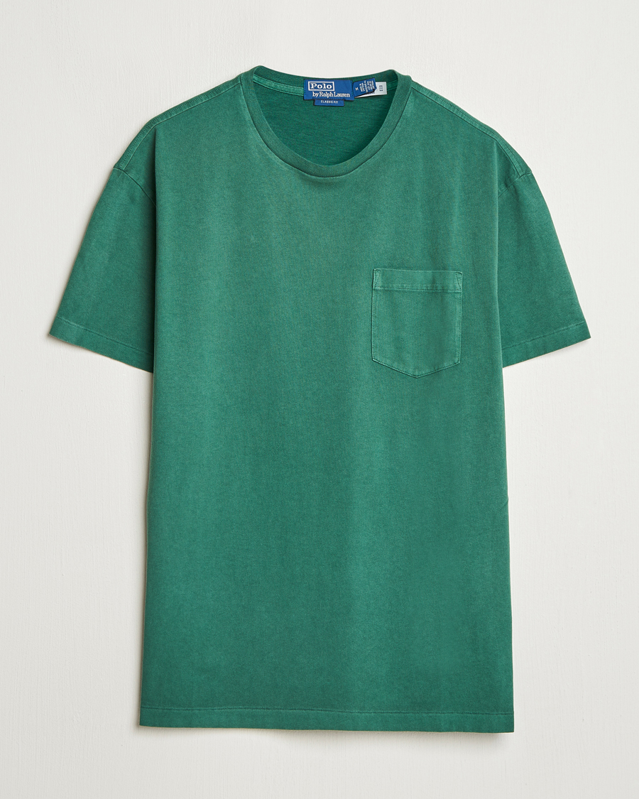 Heren | T-shirts | Polo Ralph Lauren | Washed Classic Fit Pocket Tee Washed Forest