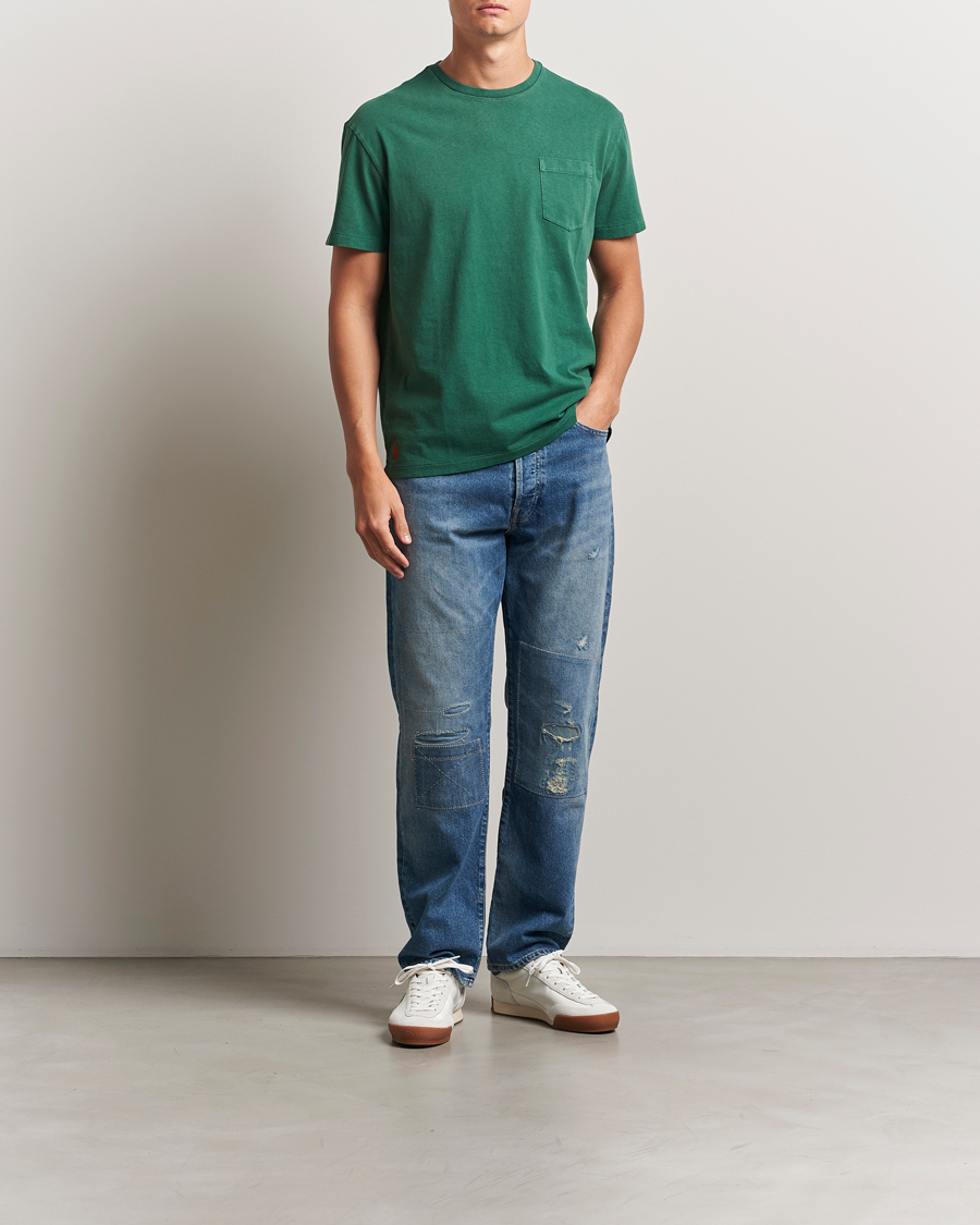 Heren | T-shirts | Polo Ralph Lauren | Washed Classic Fit Pocket Tee Washed Forest