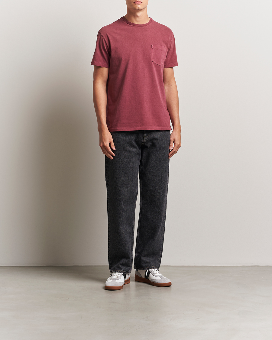 Heren | T-shirts | Polo Ralph Lauren | Washed Classic Fit Pocket Tee Red Wine