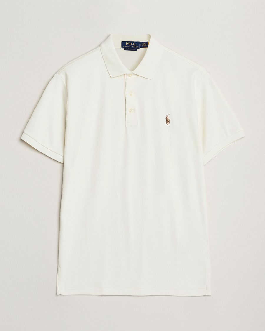 Heren | Polo's | Polo Ralph Lauren | Luxury Pima Cotton Polo Pale Cream