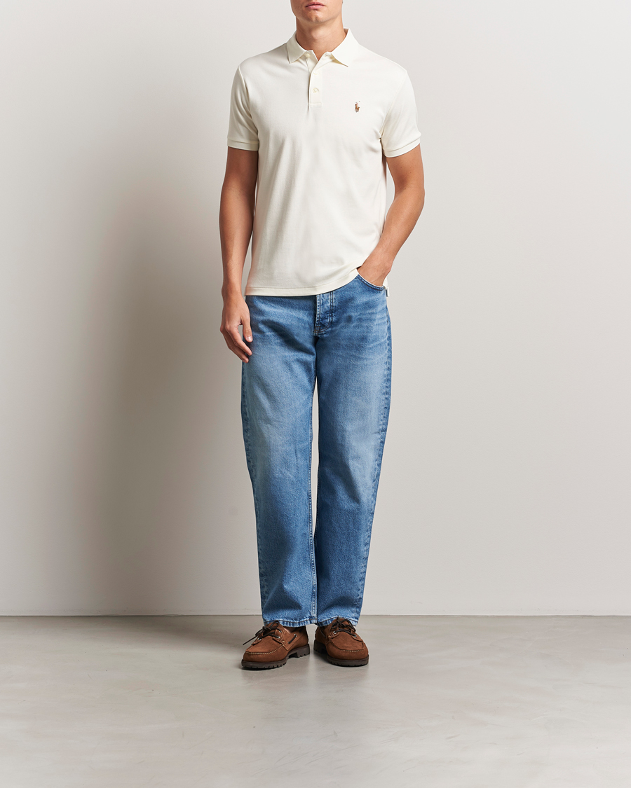 Heren | Polo's | Polo Ralph Lauren | Luxury Pima Cotton Polo Pale Cream