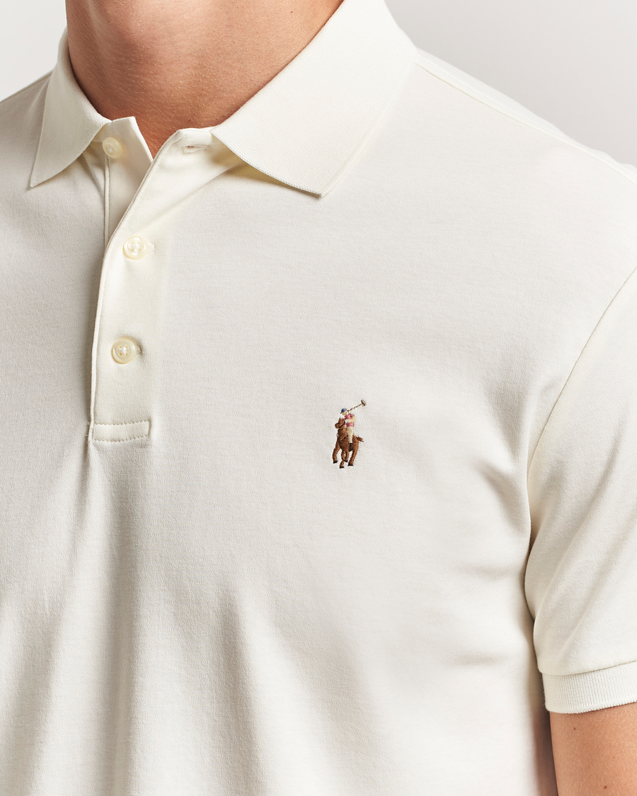 Heren | Polo's | Polo Ralph Lauren | Luxury Pima Cotton Polo Pale Cream