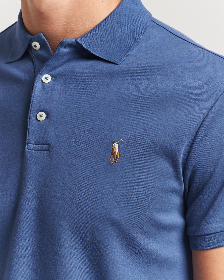 Heren | Polo's | Polo Ralph Lauren | Luxury Pima Cotton Polo Earth Blue