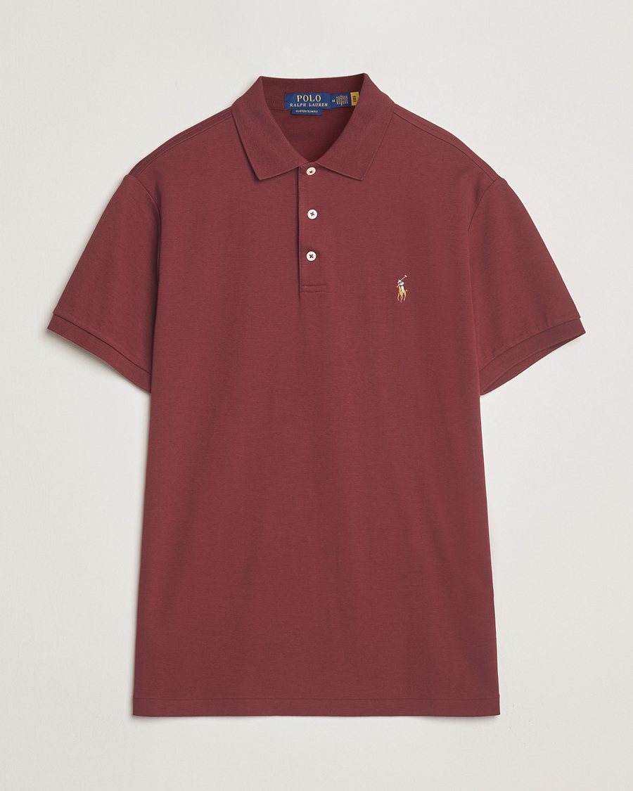 Heren | Polo's | Polo Ralph Lauren | Luxury Pima Cotton Polo Red Wine