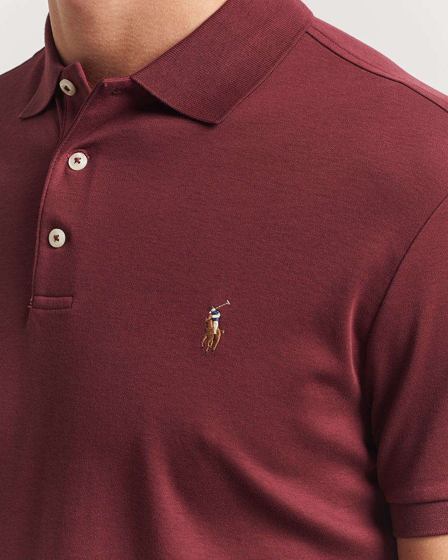 Heren | Polo's | Polo Ralph Lauren | Luxury Pima Cotton Polo Red Wine