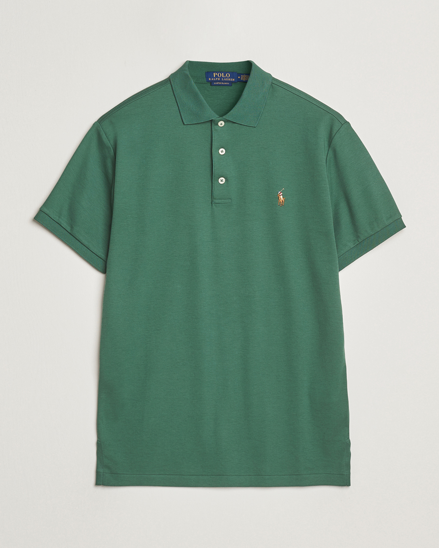 Heren | Polo's | Polo Ralph Lauren | Luxury Pima Cotton Polo Washed Forest