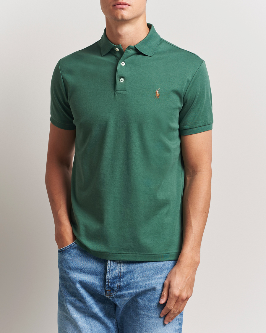 Heren | Polo's | Polo Ralph Lauren | Luxury Pima Cotton Polo Washed Forest