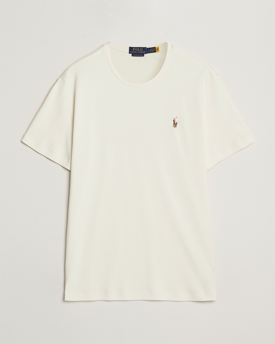 Heren | T-shirts | Polo Ralph Lauren | Luxury Pima Cotton Crew Neck T-Shirt Pale Cream