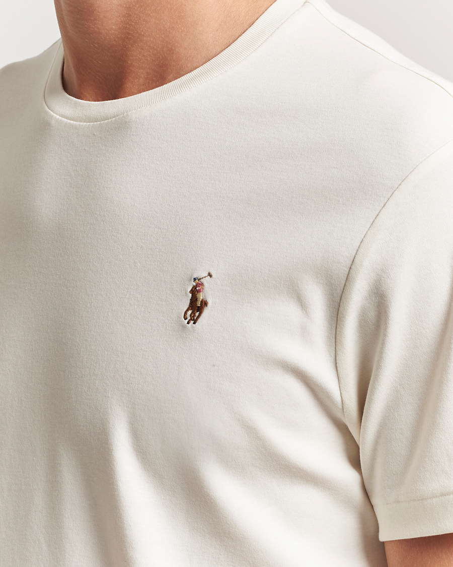 Heren | T-shirts | Polo Ralph Lauren | Luxury Pima Cotton Crew Neck T-Shirt Pale Cream