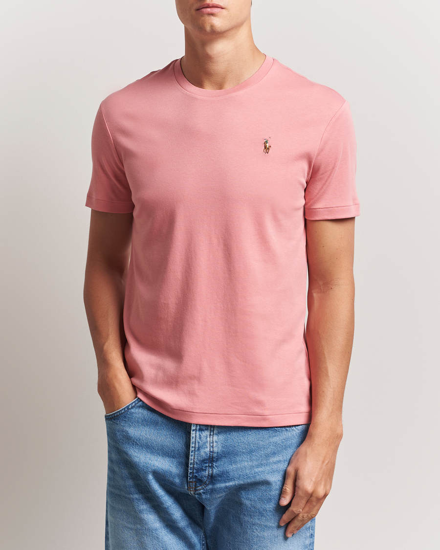 Heren | T-shirts | Polo Ralph Lauren | Luxury Pima Cotton Crew Neck T-Shirt Desert Rose