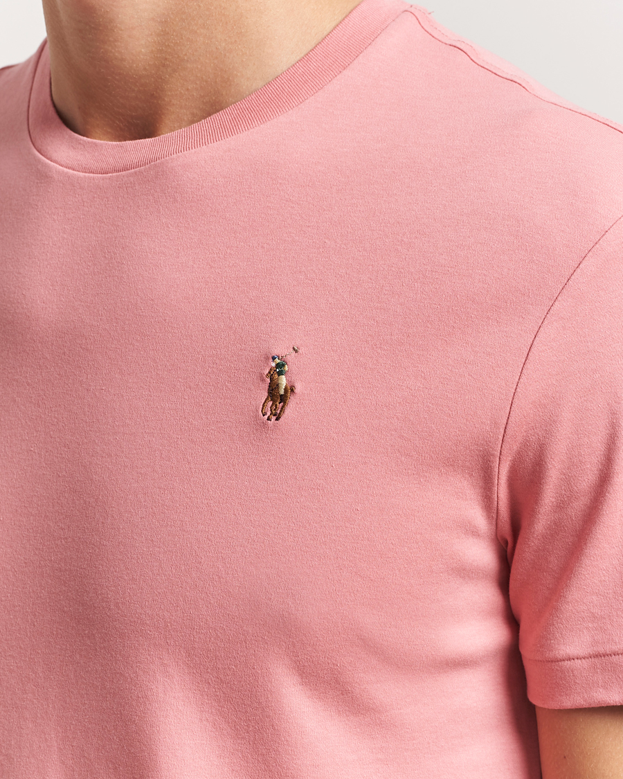 Heren | T-shirts | Polo Ralph Lauren | Luxury Pima Cotton Crew Neck T-Shirt Desert Rose