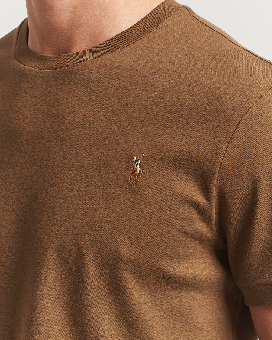 Heren | T-shirts | Polo Ralph Lauren | Luxury Pima Cotton Crew Neck T-Shirt Nature Brown
